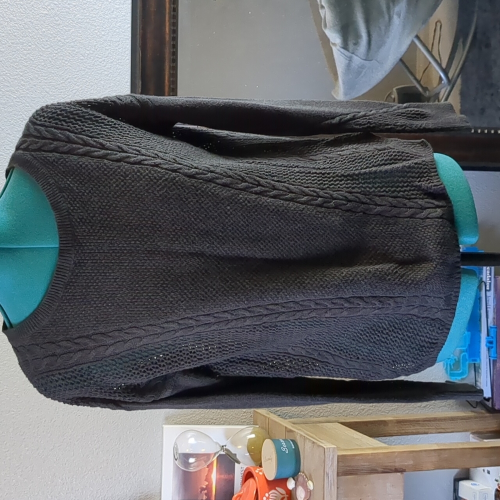 AMERICAN EAGLE XS GREY KNIT SWEATER / BOHO KNIT TOP